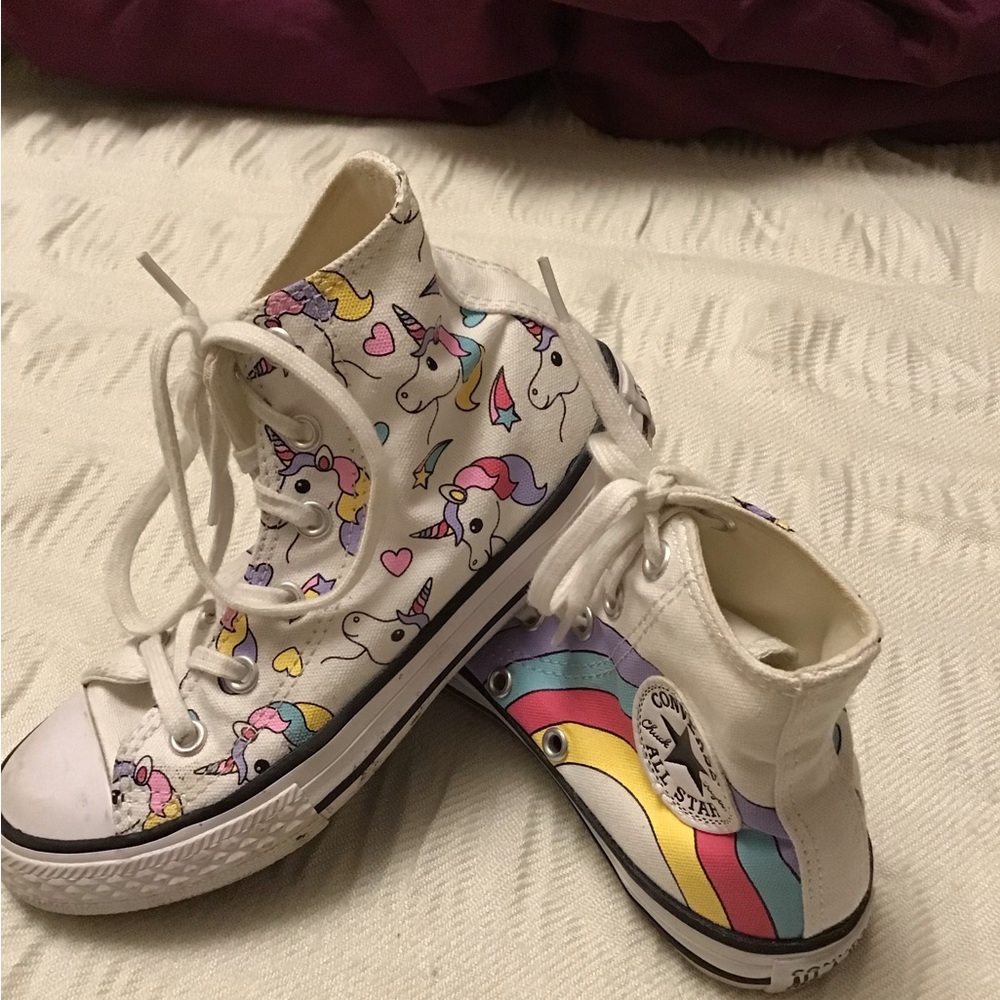 White Unicorn Converse